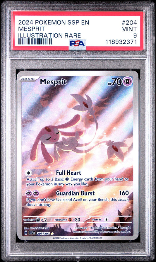 Pokemon - Mesprit #204 PSA 9