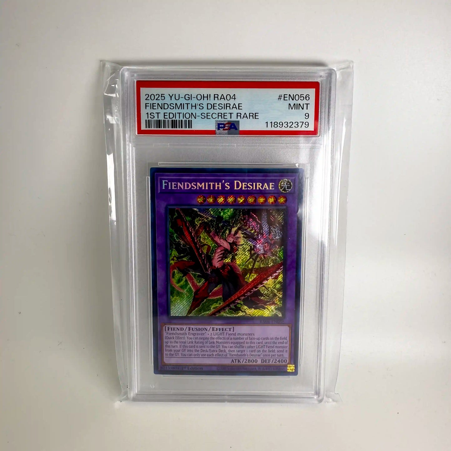 YuGiOh - Fiendsmith Desirae RA04-EN056 PSA 9